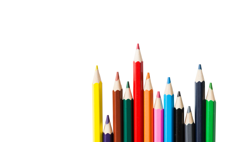 Multi colored pencils to be used as per demand - Techigai